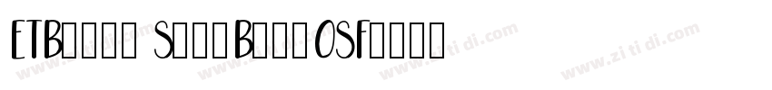 ETBembo SemiBoldOSF字体转换